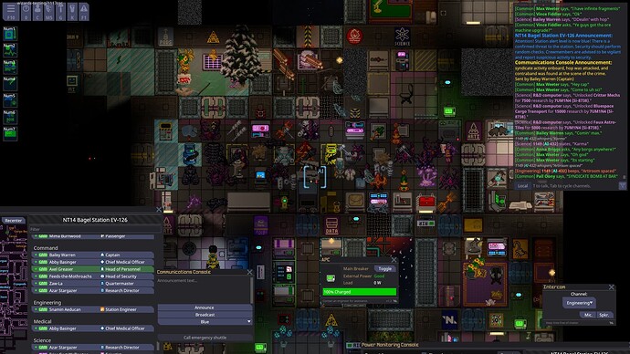 35 artifacts sitting in science. Many of them have just activated from a window being broken